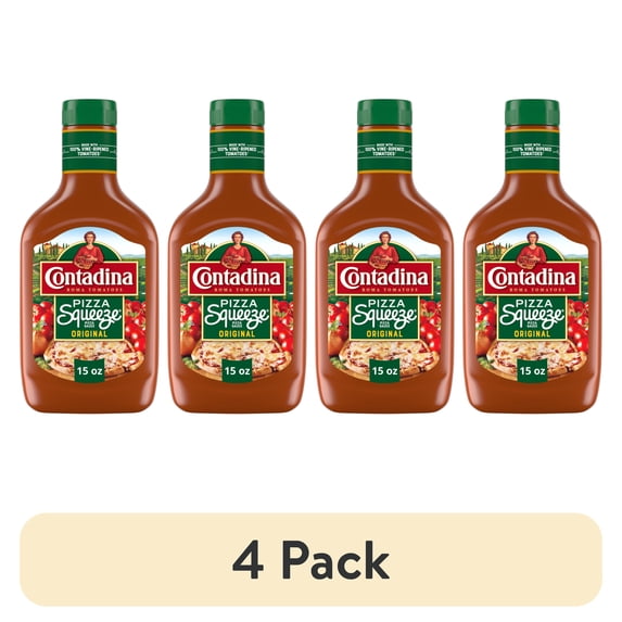 (4 pack) Contadina Pizza Sauce, 15 oz Squeeze Bottle