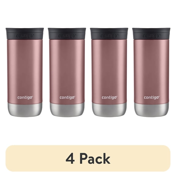 (4 pack) Contigo 16 oz. Huron 2.0 SnapSeal Stainless Steel Travel Mug - Pine Berry