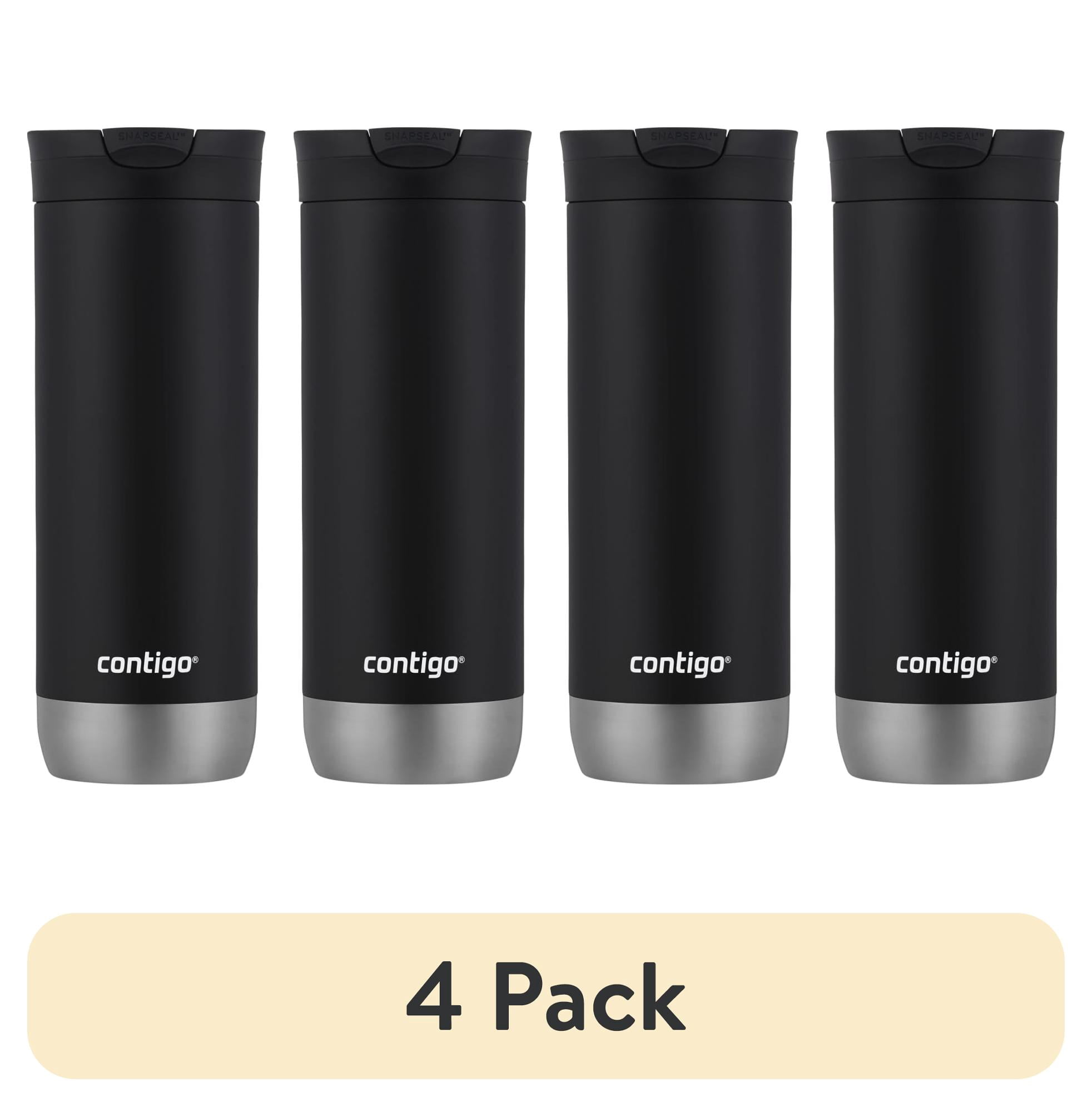 (4 pack) Contigo 16 oz. Huron 2.0 SnapSeal Stainless Steel Travel Mug - Licorice