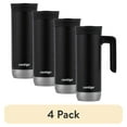 thumbnail interactive-video image 1 of (4 pack) Contigo Huron 2.0 Stainless Steel Travel Mug with SNAPSEAL Lid and Handle in Black, 20 fl oz., 1 of 8