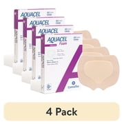 4 pack Convatec AQUACEL Foam 8"x7" Sacral Dressing with Silicone Gel Adhesive, 5ct Box, Sterile