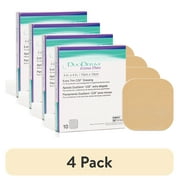 4 pack Convatec DuoDERM Extra Thin 4x4 Hydrocolloid Sterile Dressing, 10ct Box, Latex-Free