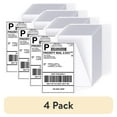 thumbnail image 1 of (4 pack) Core Innovations 4" x 6" Direct Thermal Shipping Labels – 500 Fanfold Perforated Labels for Packages, Ultra-Strong Adhesive, 1 of 7