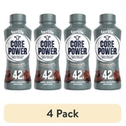 4 pack Core Power High Protein Shake, Chocolate, 42g Bottle, 14 fl oz