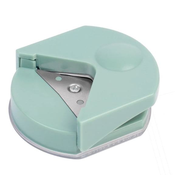 4 pack Corner Rounder with Chips Tray, Angle Eater Cutter Tool for Scrapbooking,Photo and Paper (green)