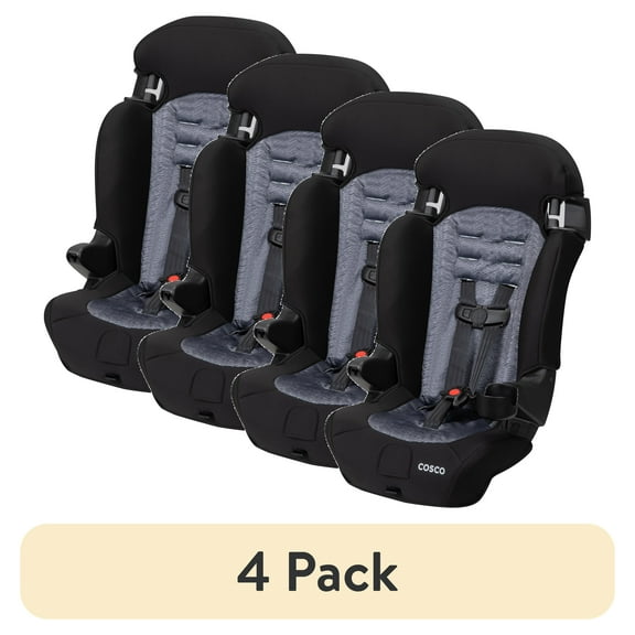 (4 pack) Cosco Kids Finale 2-in-1 Booster Car Seat, Fiberwave, Toddler, Unisex