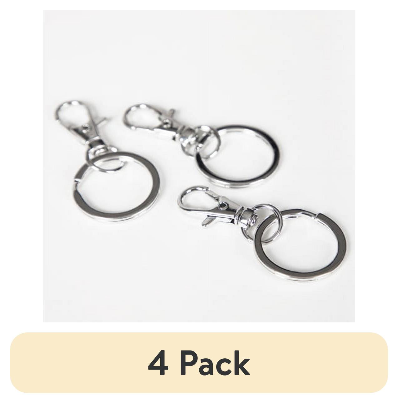 4 pack) Cousin DIY Metal Key Rings for Crafting and Everyday Use