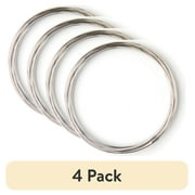 (4 pack) Cousin DIY Small Silver Memory Wire, 1 Piece, 5 ft Roll, 22 Gauge