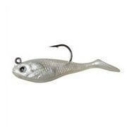 (4 pack) Crème 3" Spoiler Shad Swim Bait Lure, Pearl