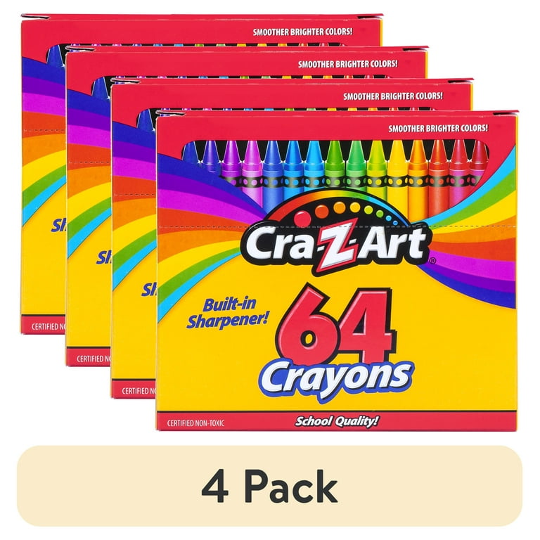 4 pack) Cra-Z-Art Classic Crayons Multicolor Bulk Pack, 64