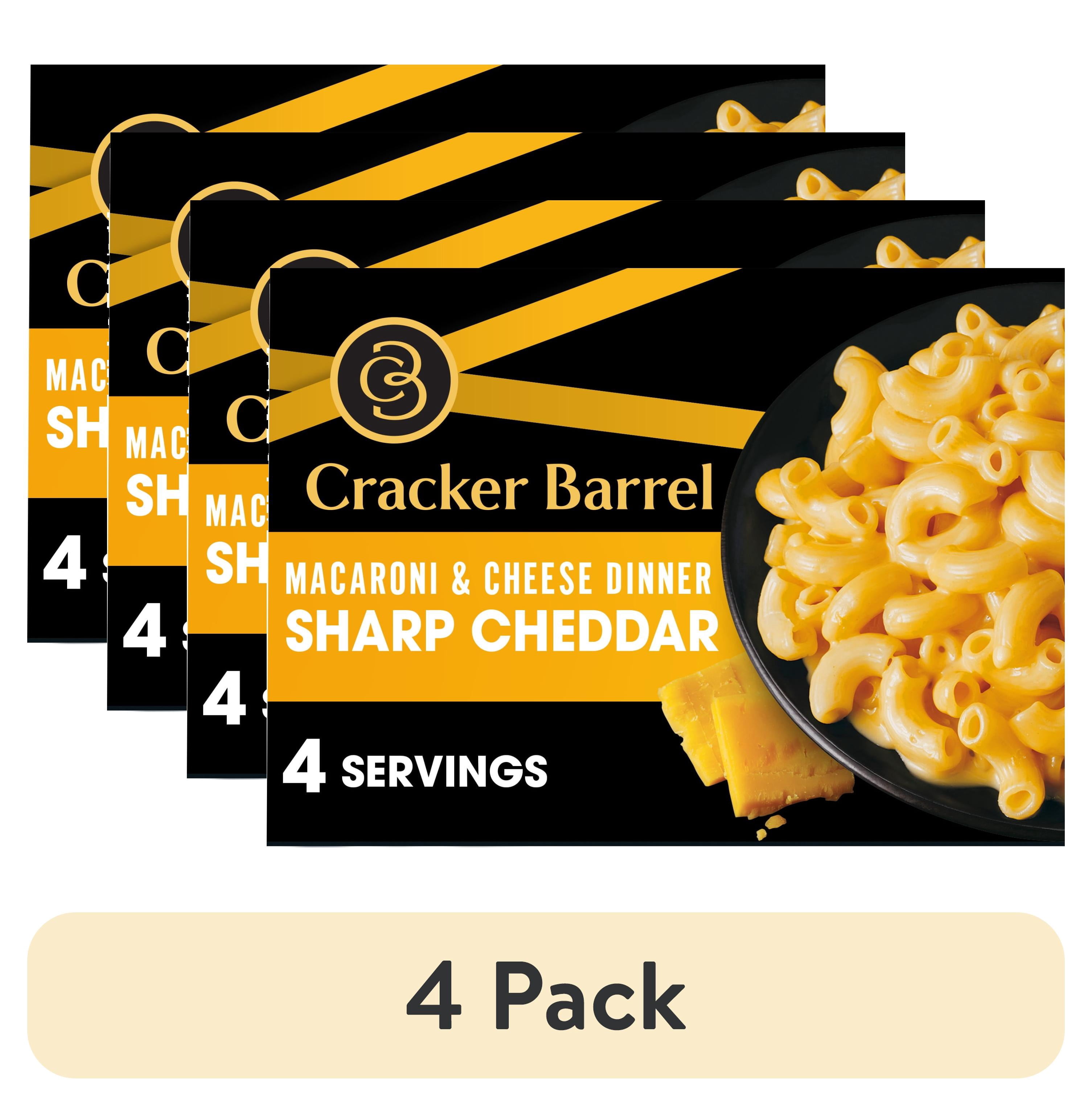Cleats Sharp (4 pack) Cracker Barrel Mac and Cheese, 1 Box, for Easy Dinner or ...
