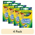 thumbnail image 1 of (4 pack) Crayola Ultra-Clean Washable Crayons, 24 Ct, Back to School Supplies for Kids, Art Supplies, 1 of 10