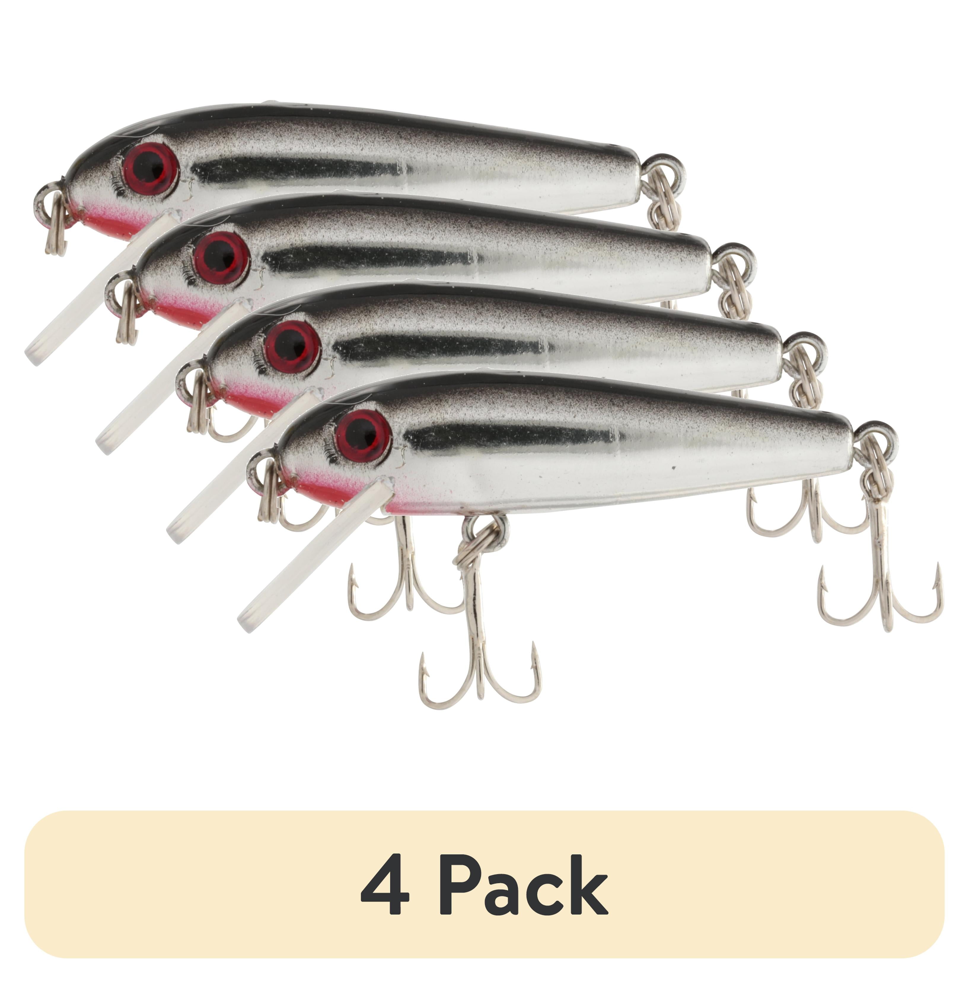 (4 pack) Creme Fishing Favorites Chrome/Black Hard Bait