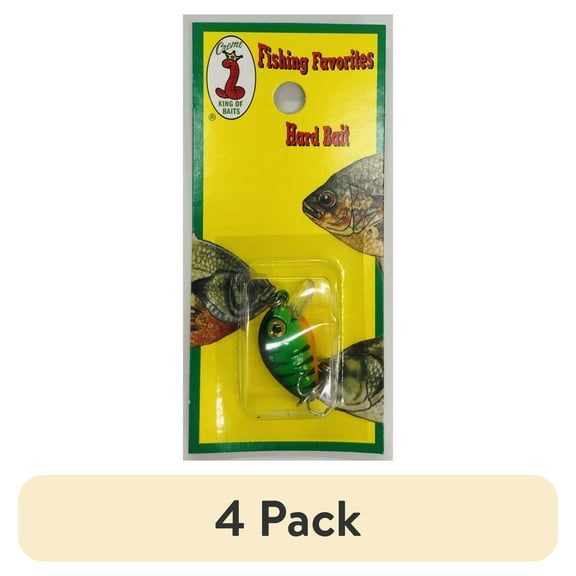 (4 pack) Creme Lure Ultra Light Crankbait Lure, Crawfish