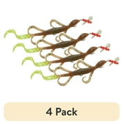 4 pack Creme Pre-Rigged 6 Lizard Lure, Chartreuse