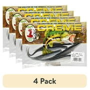 (4 pack) Creme Stick Hard Bait Lure, Smoke Silver Flake