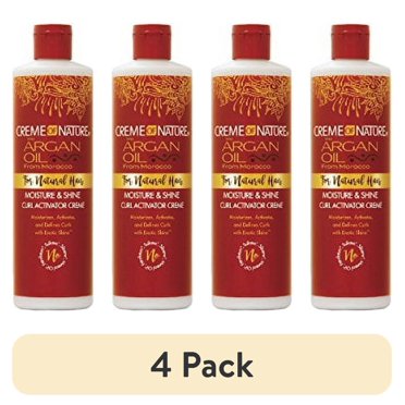 (4 pack) Creme of Nature Argan Oil Curl Activator Creme 12oz