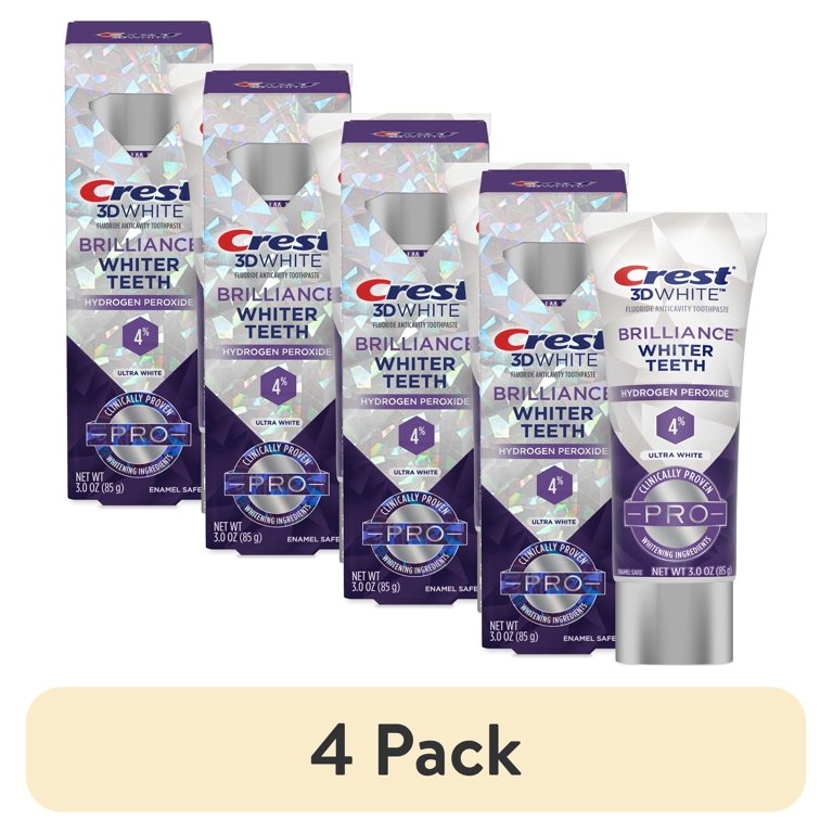 4 pack) Crest 3D White Professional Ultra White Toothpaste 3.0oz