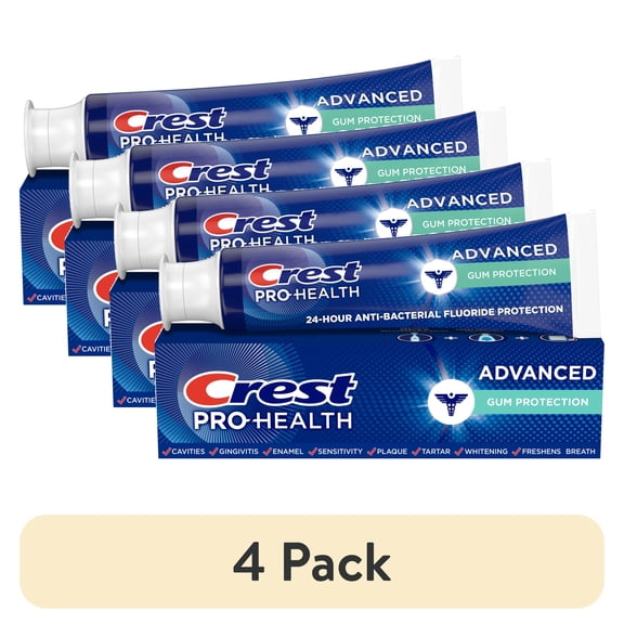 (4 pack) Crest Toothpaste, Pro-Health Advanced Gum Protection Toothpaste, 5.1 oz
