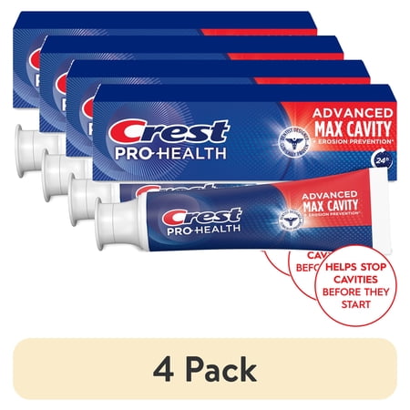 (4 pack) Crest Pro-Health Advanced Max Cavity + Erosion Prevention Toothpaste, 5.1oz