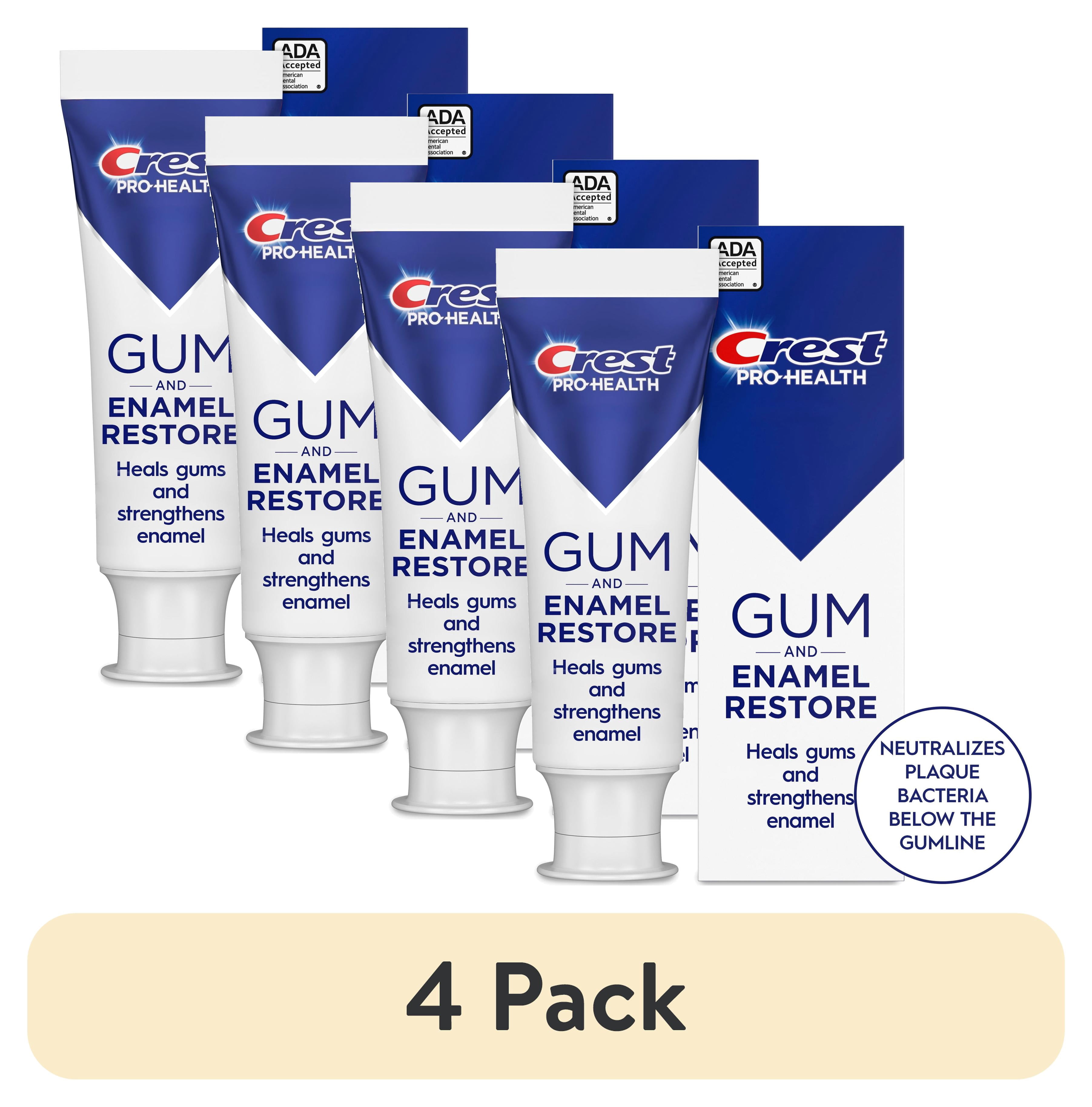 (4 pack) Crest Toothpaste, Pro-Health Gum and Enamel Repair Toothpaste, Advanced Whitening, 2.6 oz