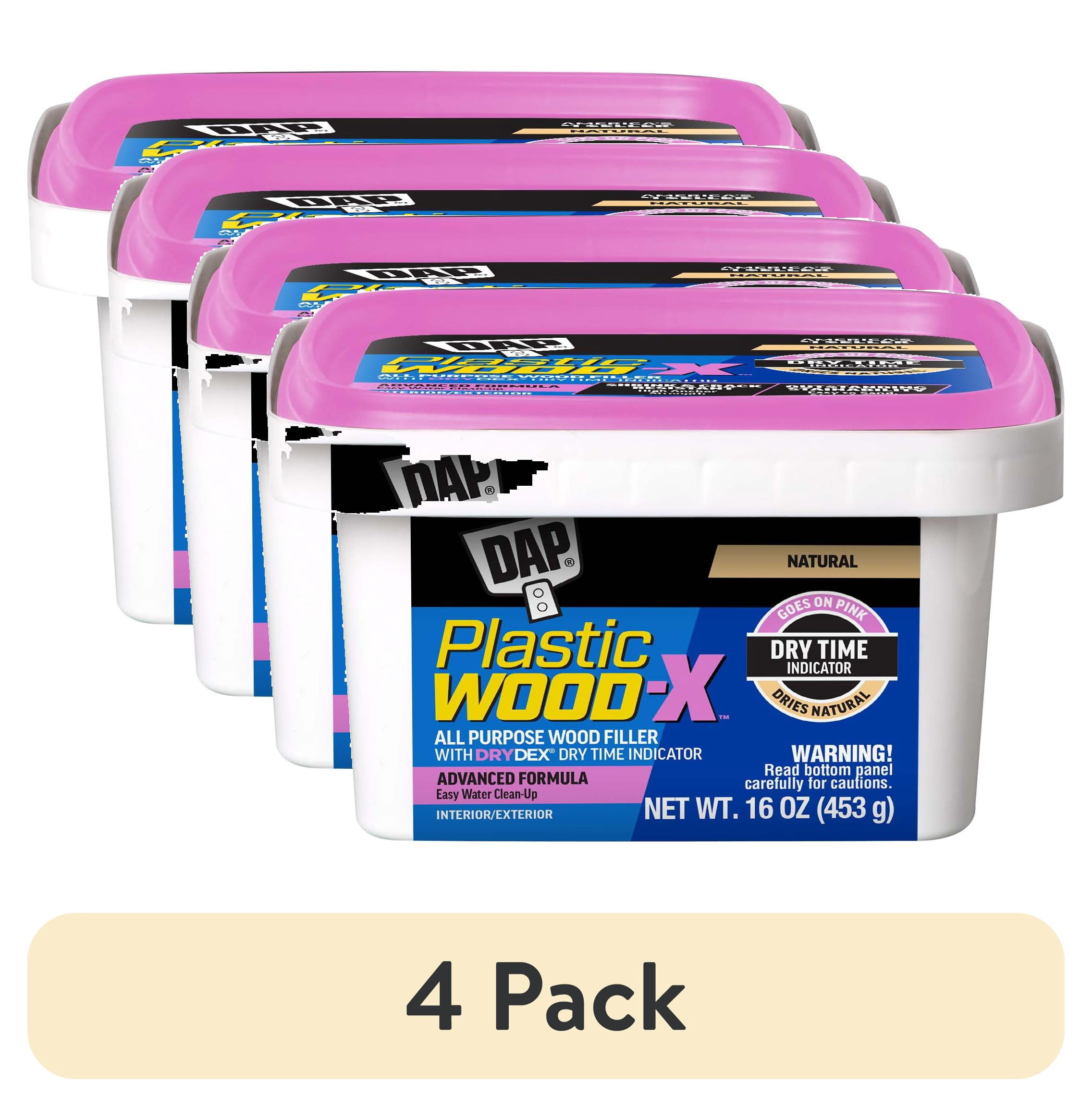 DAP Plastic Wood-X Wood Filler, 16 oz, Natural Finish DryDex