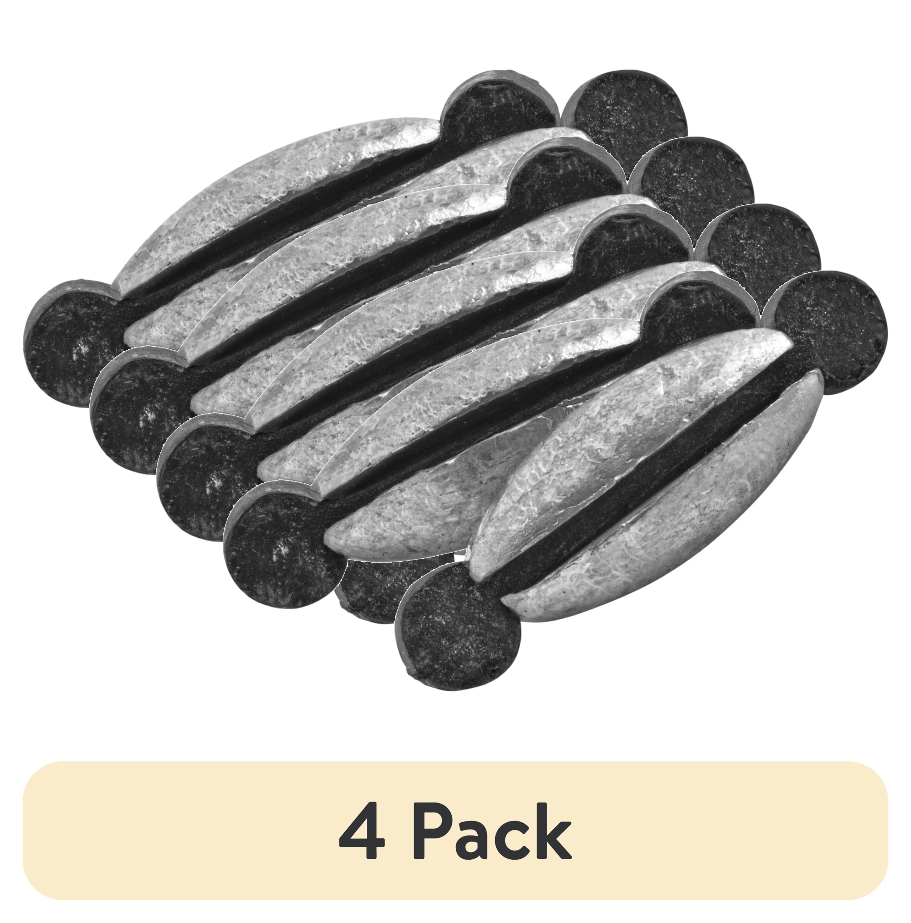 (4 pack) Danielson Rubber Core Twist Lock Sinkers Fishing Weights, 3/4 oz.
