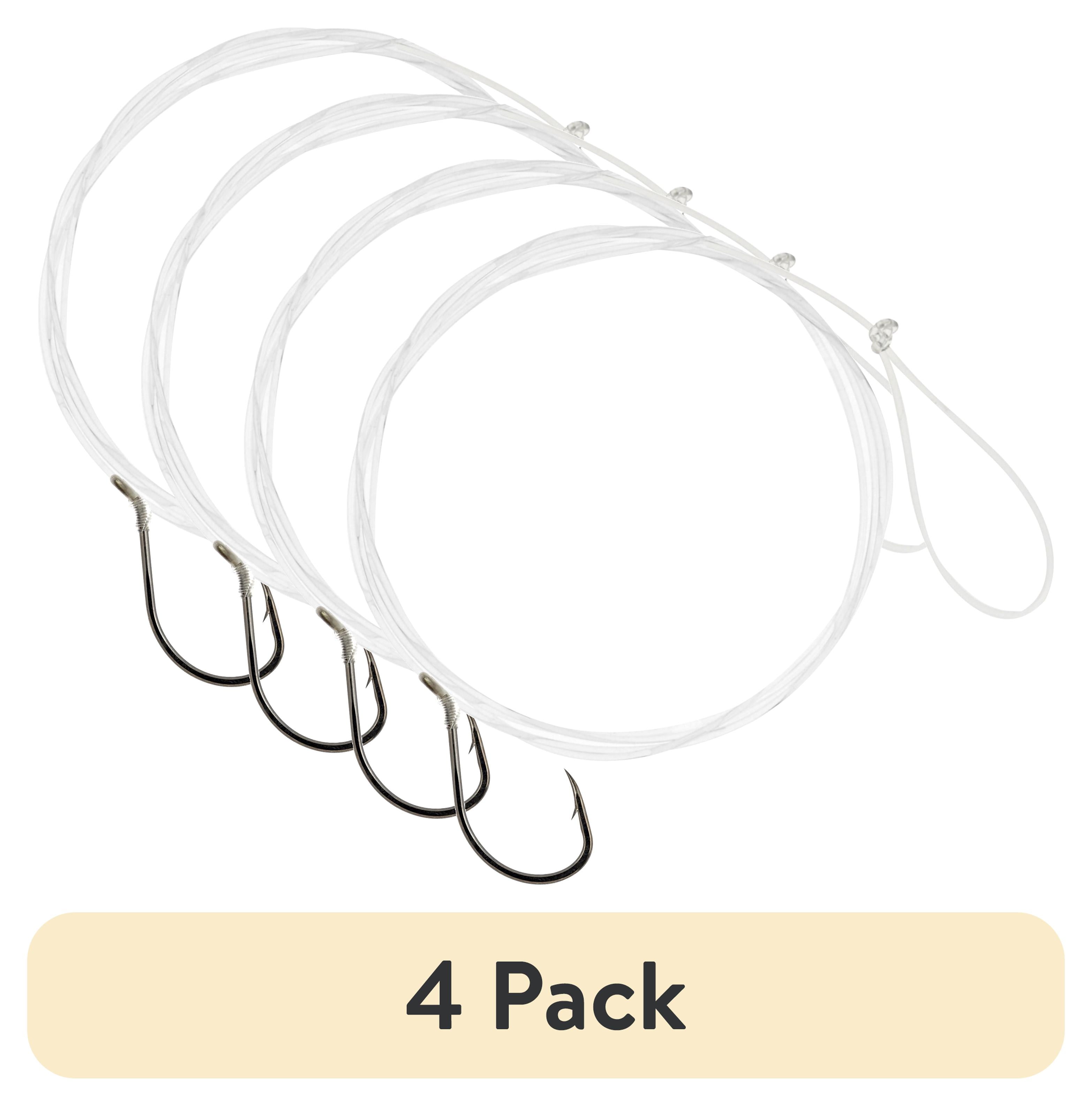 (4 pack) Danielson Snelled Octopus Fishing Hooks, Size 2/0, 6-pack