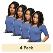 4 pack Darling Butterfly Locs Crochet Hair 2X Pack, 12 inch, #1B, Adult, Female