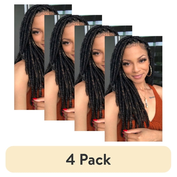 4 pack) Darling Jozi Locs Crochet Hair 2X Pack, 18 inch, 1/27
