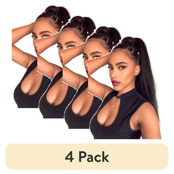 (4 pack) Darling Kinky Straight Wrap Around Ponytail, 26 inch,1, Female, Adult