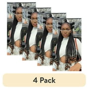 4 pack Darling Pre-Stretched Thrive Braid Hair 3X Pack, Adult, 52 inch, #1, Female