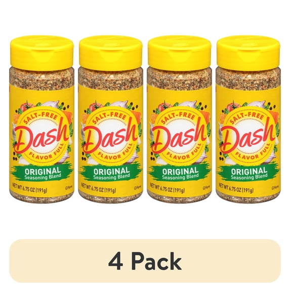 (4 pack) Dash Original Seasoning Blend, Salt Free, Kosher, 6.75 oz