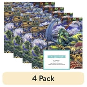 David Textiles 21" x 18" 100% Cotton Dinosaurs Precut Sewing & Craft Fabric, Multi-color