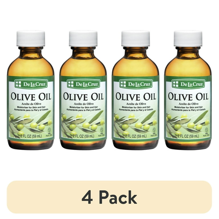 4 pack) DLC De La Cruz Olive Oil, 100% Pure Expeller-Pressed