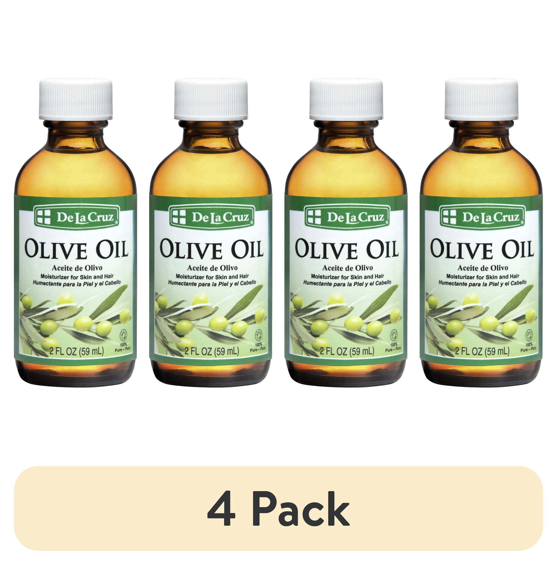 4 pack) De La Cruz Olive Oil, 100% Pure Expeller-Pressed