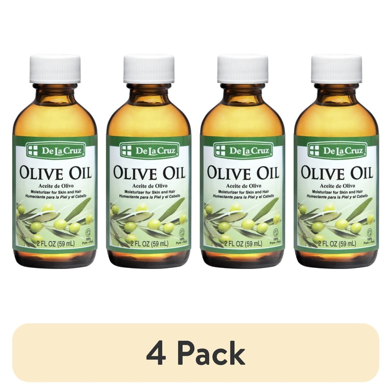 4 pack) De La Cruz Olive Oil, 100% Pure Expeller-Pressed