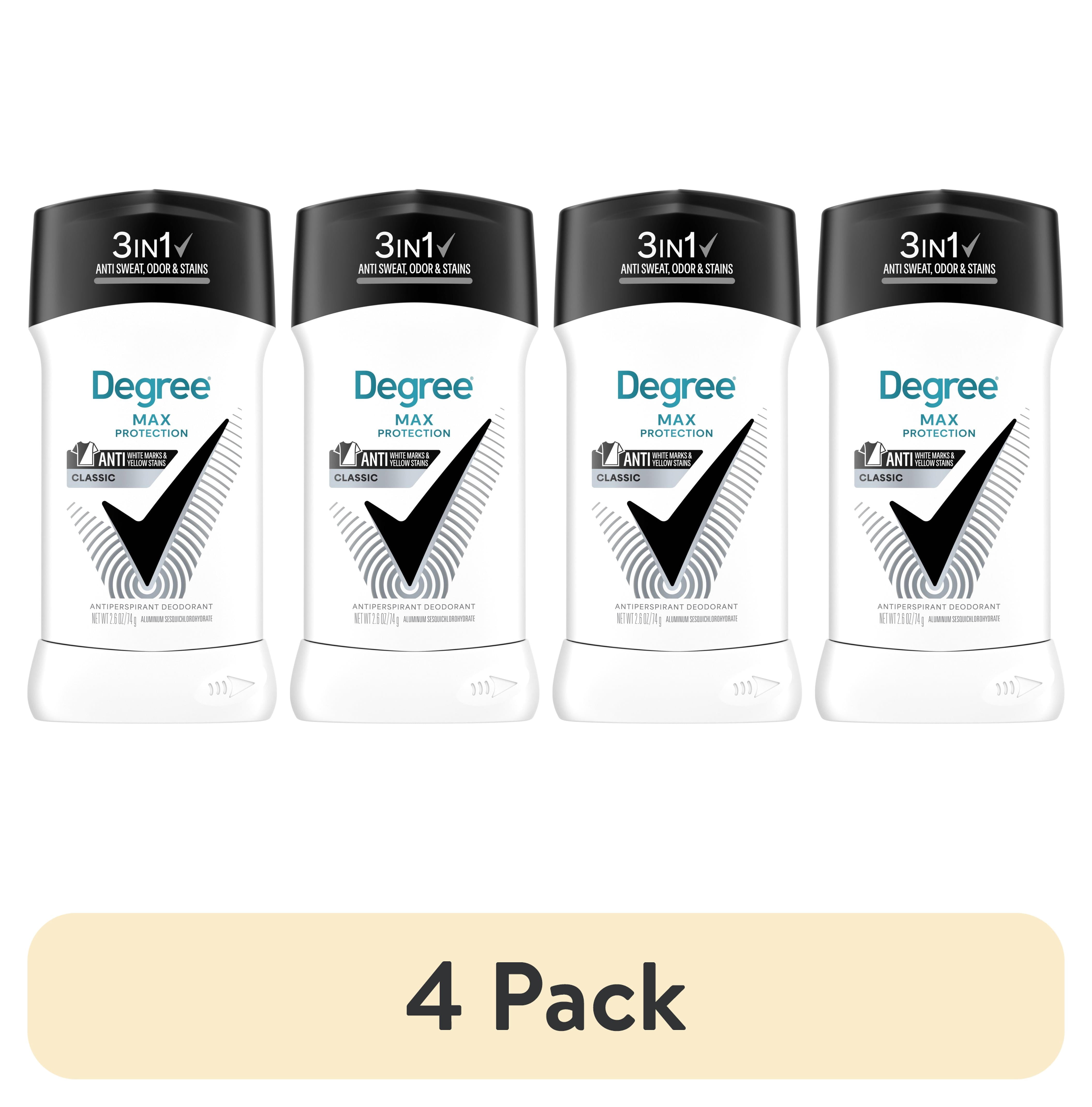 4 pack) Degree Men UltraClear Antiperspirant Deodorant 72-Hour