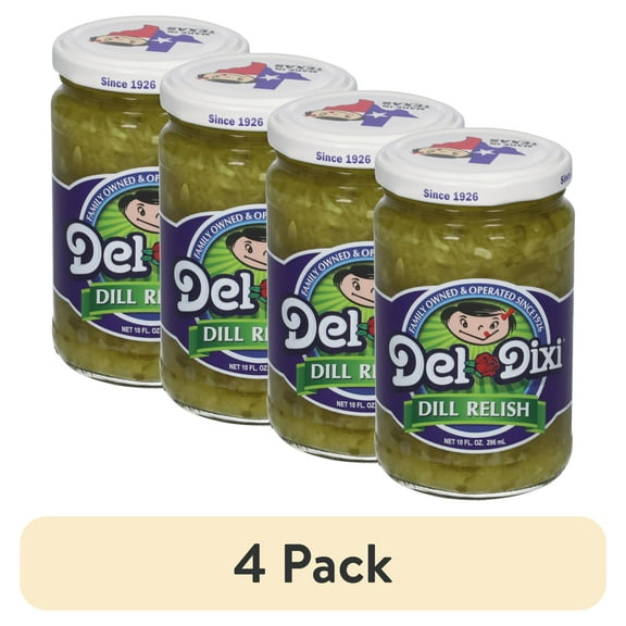 (4 pack) Del Dixi Dill Relish 10oz