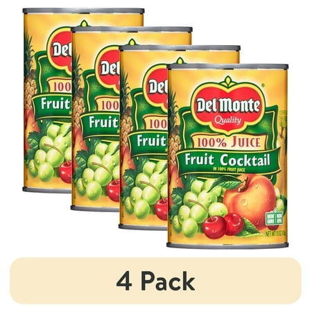 4 pack) Del Monte Fiesta Fruit Cocktail, 30 Oz - Walmart.com