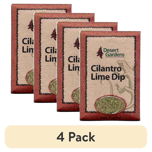 (4 pack) Desert Gardens Cilantro Lime Dip Mix