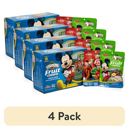 (4 pack) Disney Jr Mickey Freeze Dried Fruit Crisps 8PK