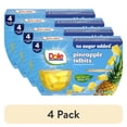 thumbnail image 1 of (4 pack) Dole Fruit Bowls No Sugar Added Pineapple Tidbits in Water, 4 oz Cups (4 Pack), 1 of 11