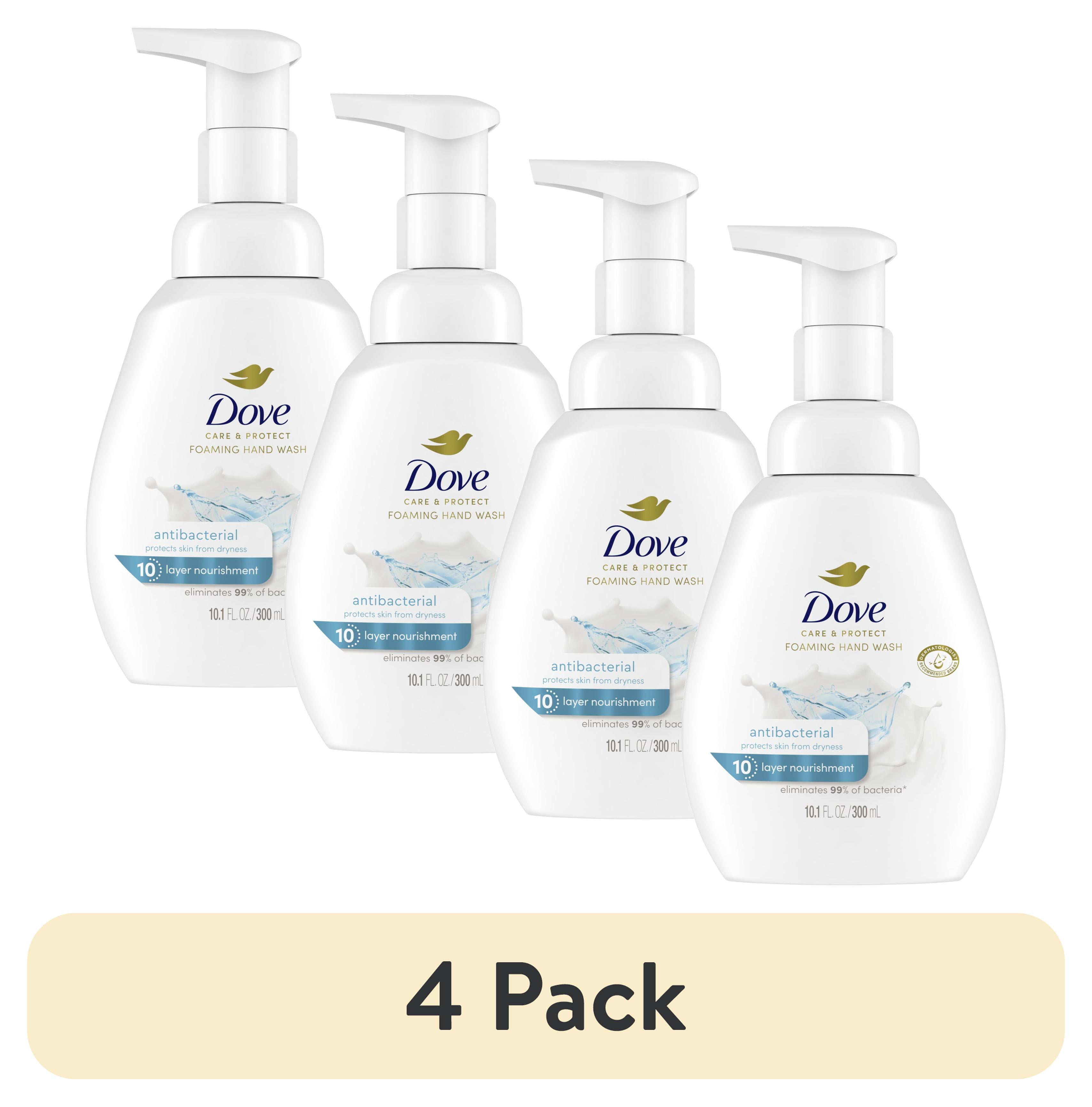 (4 pack) Dove Antibacterial Daily Use Women's Fresh Foaming Hand Soap, 10.1 fl oz