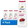 thumbnail interactive-video image 1 of (4 pack) PR Dove Body Wash for Women Moisturizing Revitalize Cherry & Chia Milk Cleanser, 20 oz, 1 of 10