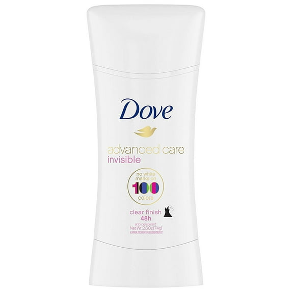 4 pack Dove Clear Finish Invisible Advanced Care Antiperspirant Deodorant 2.6 Oz