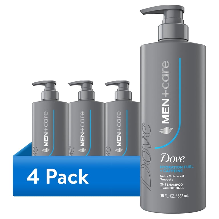 4 pack) Dove Men+Care Shampoo to Seal Moisture & Smooth Hair