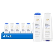 4 pack Dove Intensive Repair Shampoo & Conditioner Set, 12 fl oz 2 count