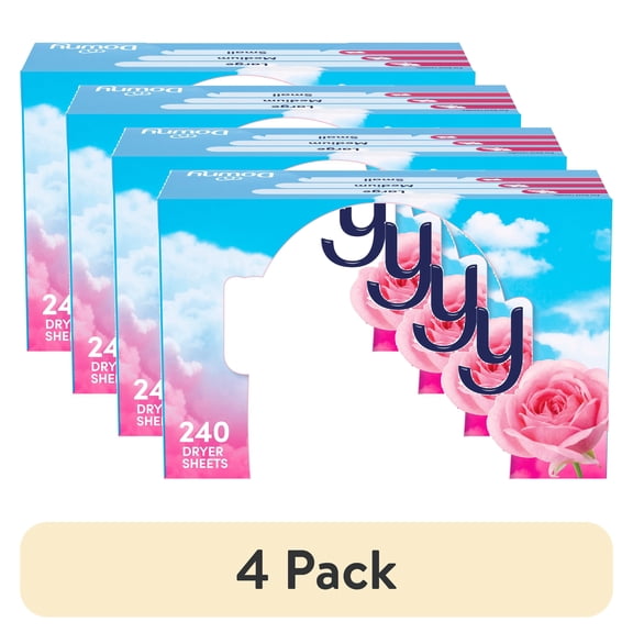 (4 pack) Downy Fabric Softener Dryer Sheets, April Fresh Scent, 240 Count
