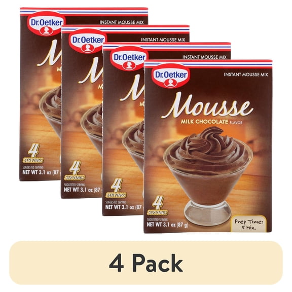 (4 pack) Dr. Oetker Mousse Instant Mousse Mix Milk Chocolate